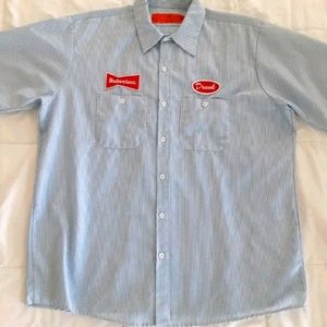 Budweiser button shirt